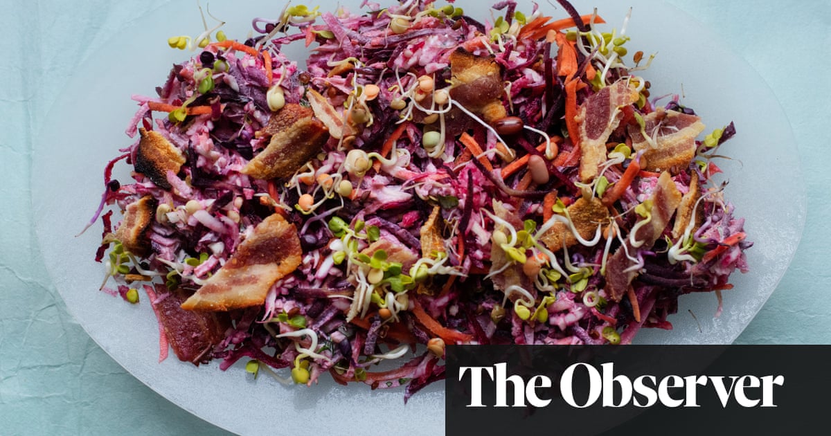 Nigel Slater’s recipe for raw winter slaw with herby mayo | Salad