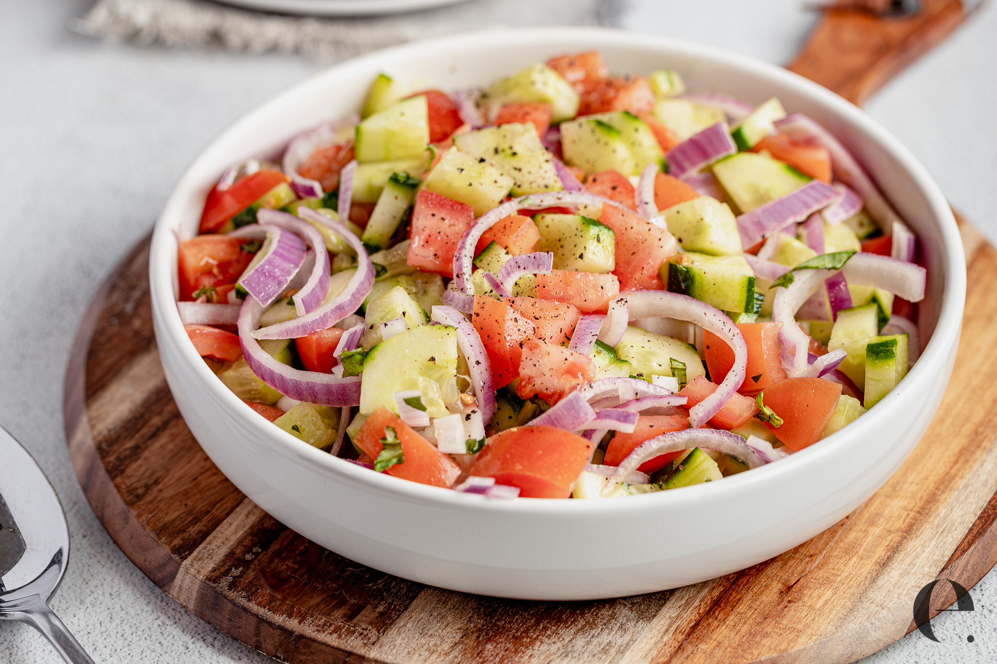 Cucumber Tomato Salad | Elizabeth Rider