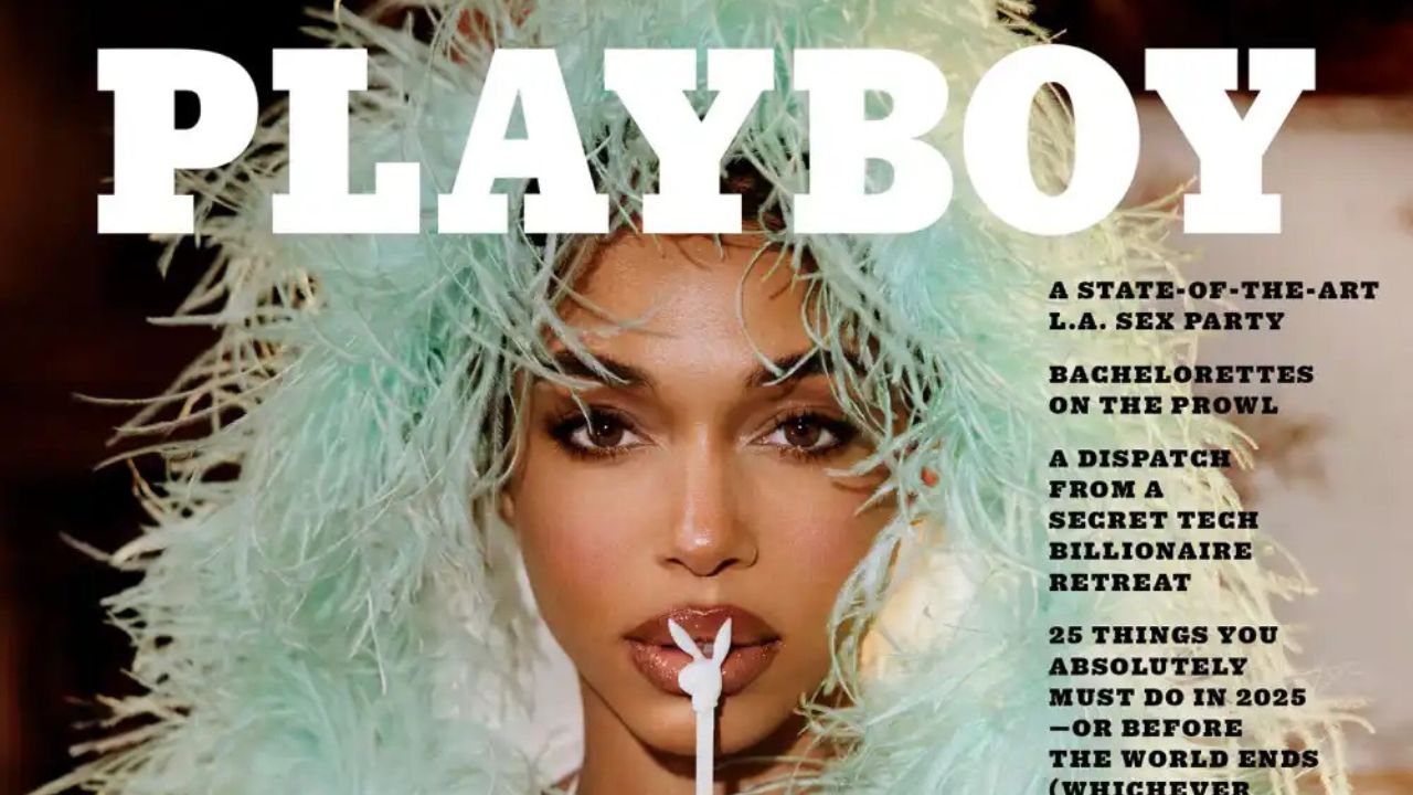 Lori Harvey Poses for the Cover of Playboy Magazine in a Mint Green Feather Coat and Silver Embellished Bikini + More!