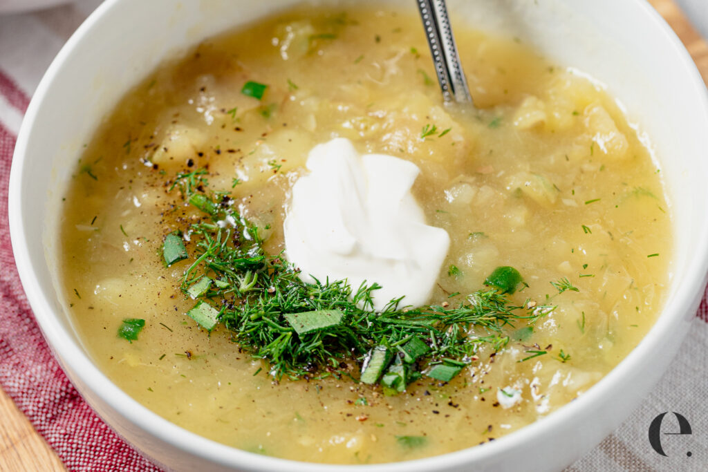 Potato Soup with Leeks & Dill